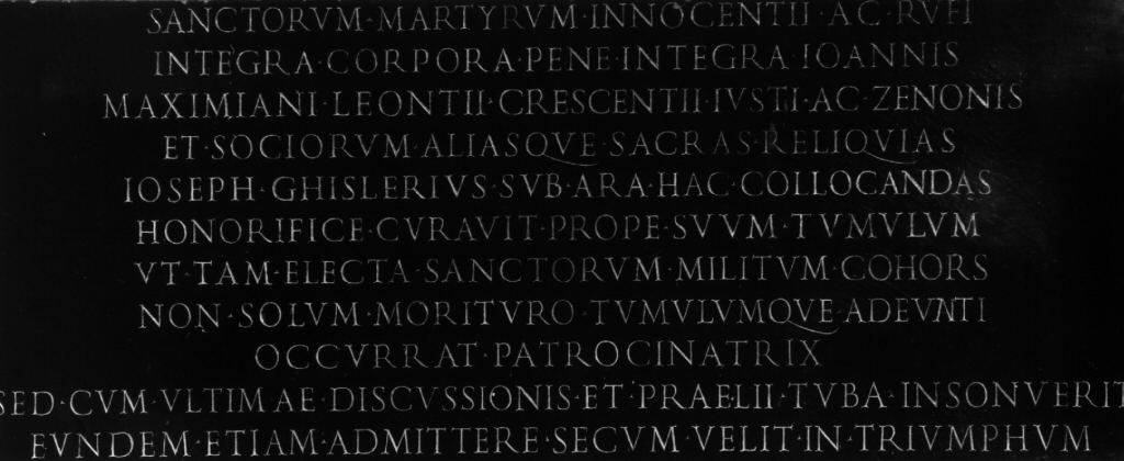 Lapide Commemorativa Ambito Romano Sec XVII Lapide Commemorati